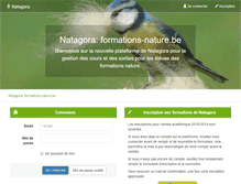 Tablet Screenshot of formations-nature.be